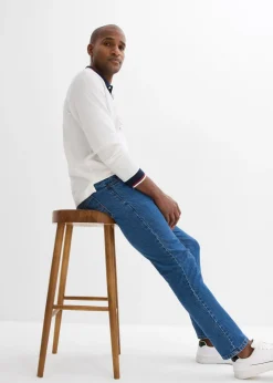 Vaqueros classic fit con cintura elástica, straight