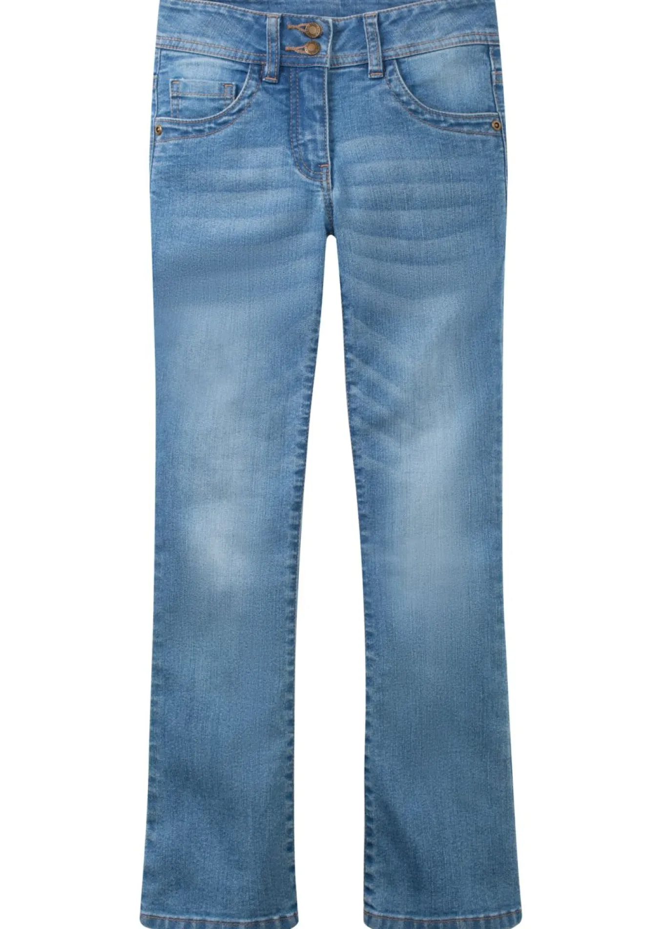 Vaqueros con corte bootcut y talle medio