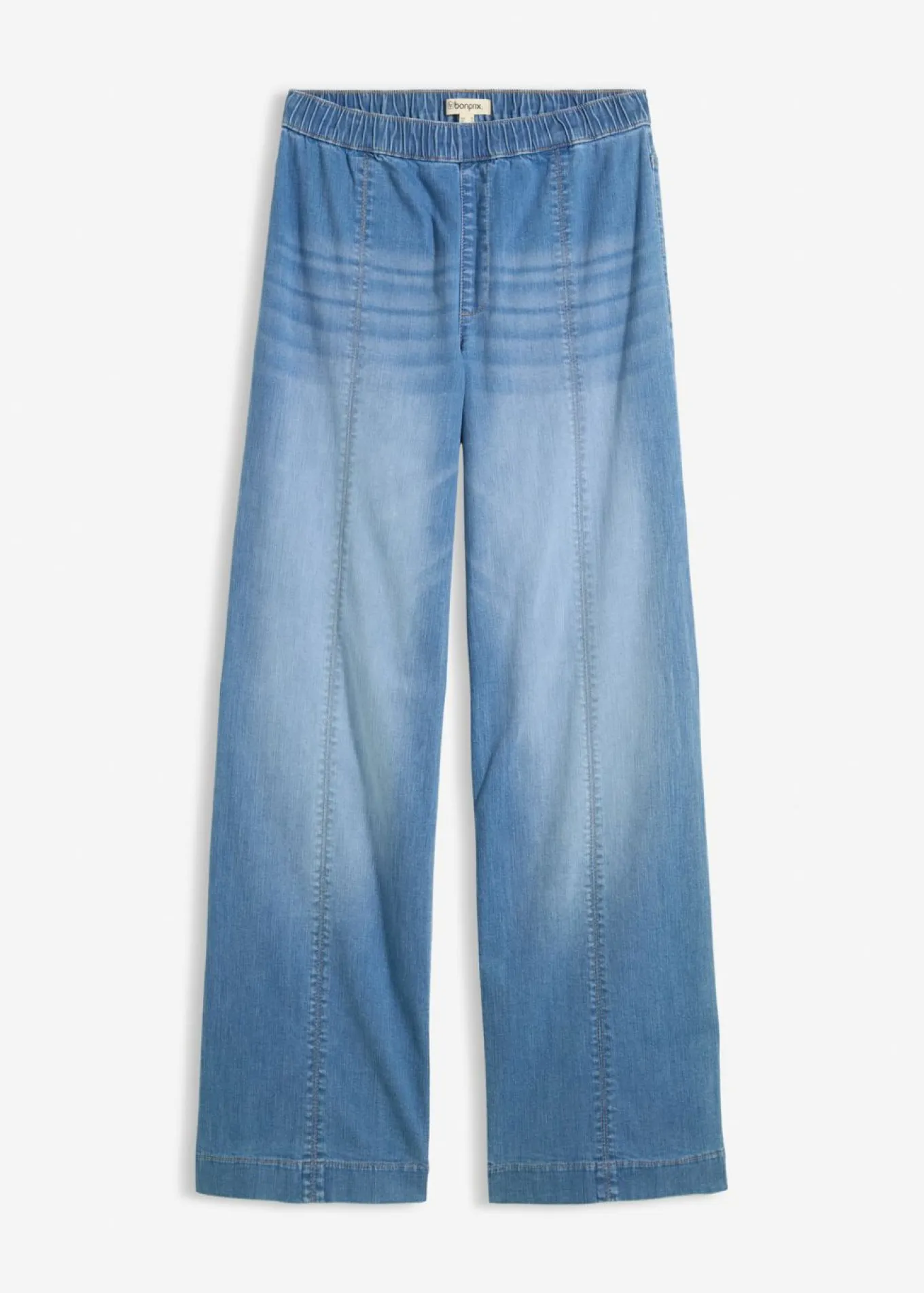 Vaqueros con pernera ancha, talle alto y cinturilla cómoda