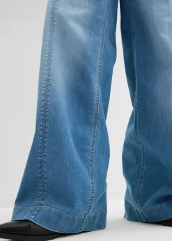 Vaqueros con pernera ancha, talle alto y cinturilla cómoda
