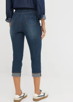 Vaqueros de algodón con talle medio y corte slim