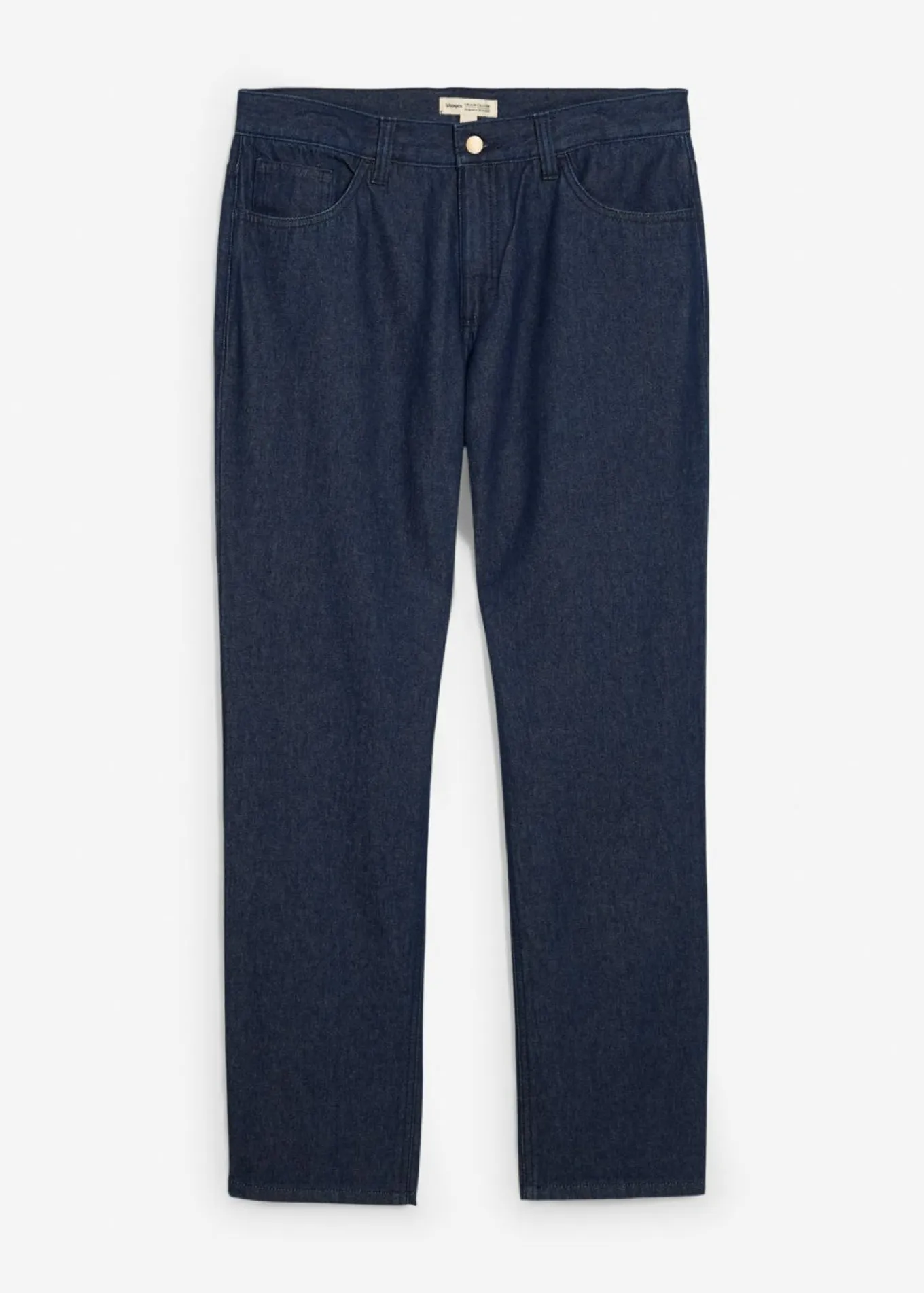 Vaqueros de algodón orgánico puro reciclable con corte relaxed fit, straight
