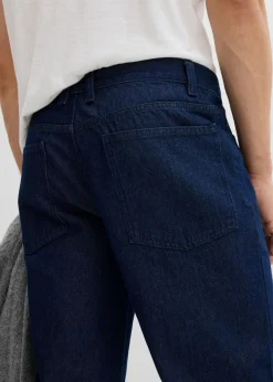 Vaqueros de algodón orgánico puro reciclable con corte relaxed fit, straight