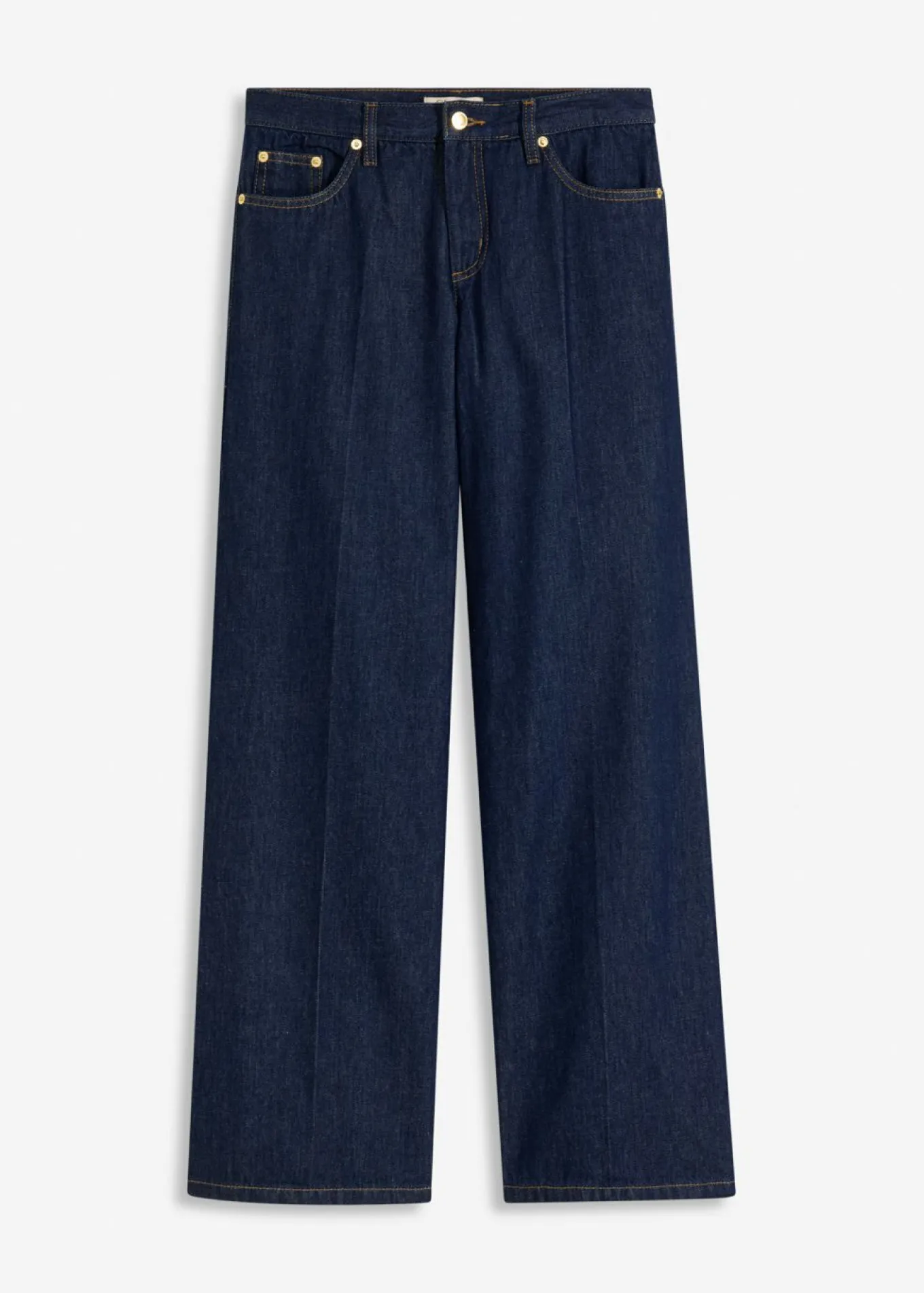 Vaqueros de pernera ancha, mid waist