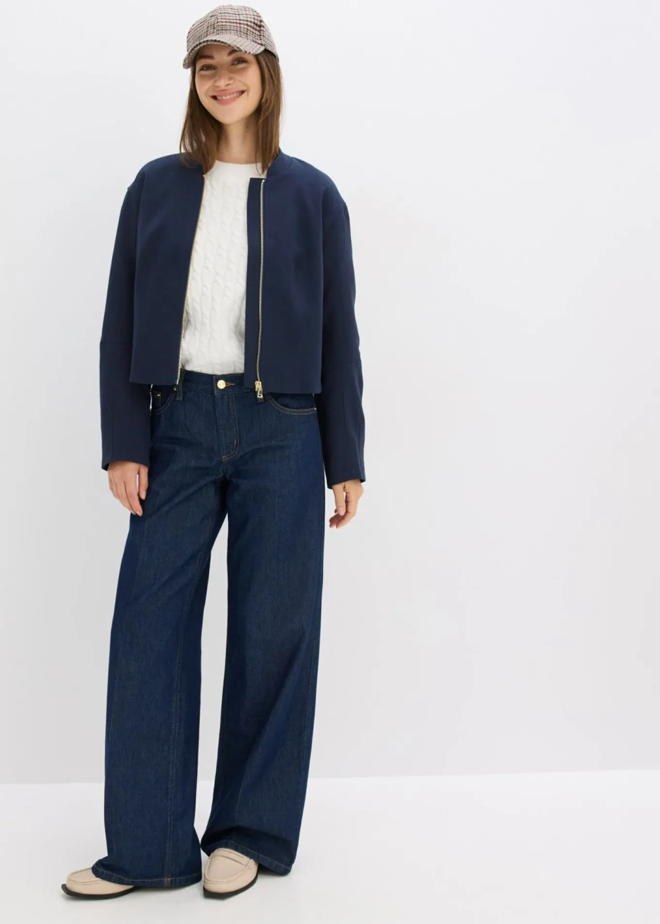 Vaqueros de pernera ancha, mid waist