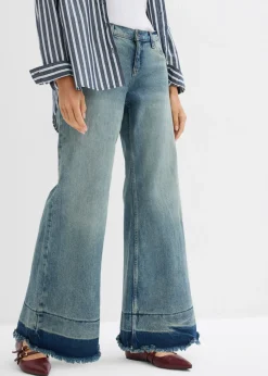 Vaqueros de pernera ancha, mid waist