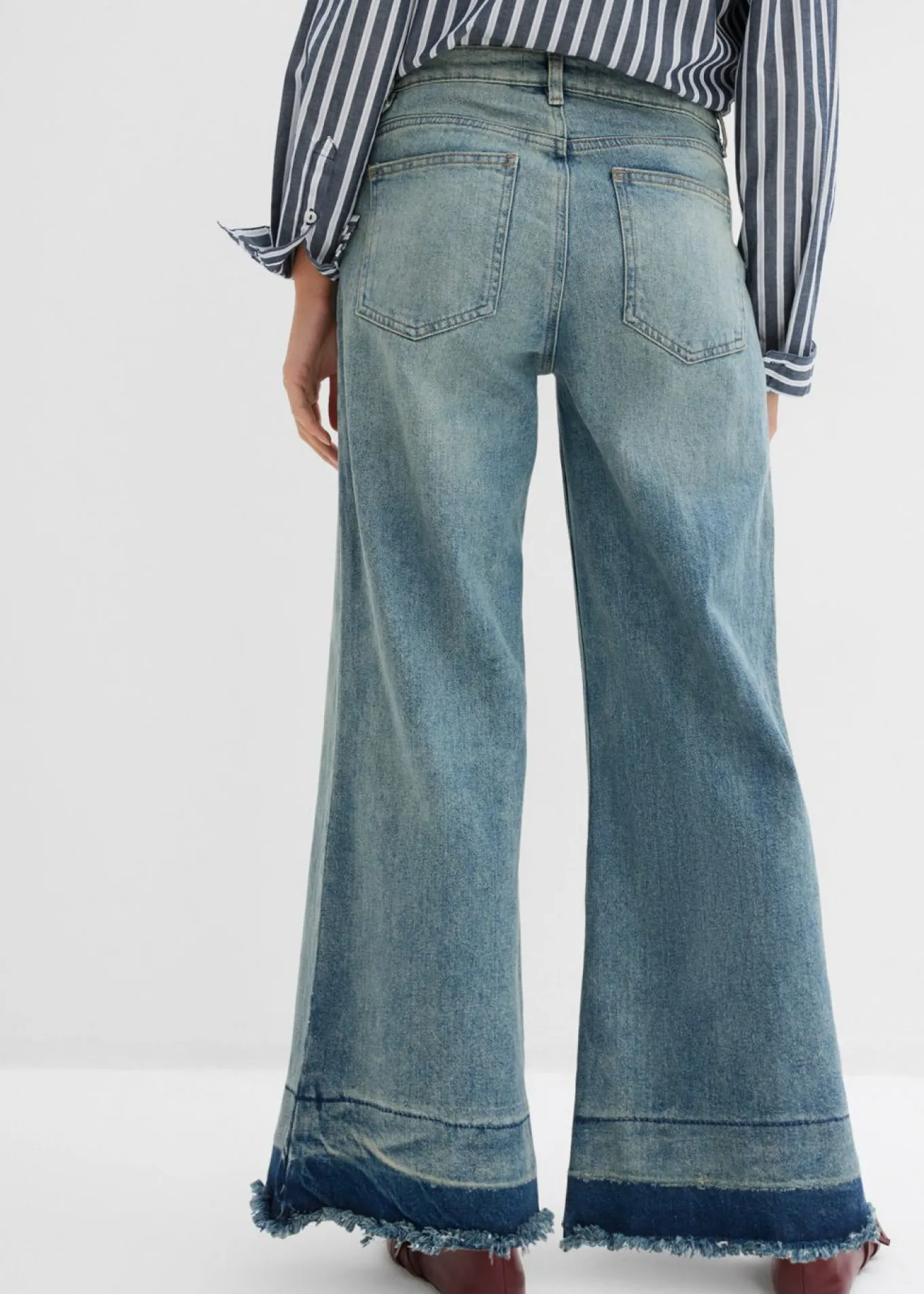 Vaqueros de pernera ancha, mid waist