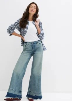 Vaqueros de pernera ancha, mid waist