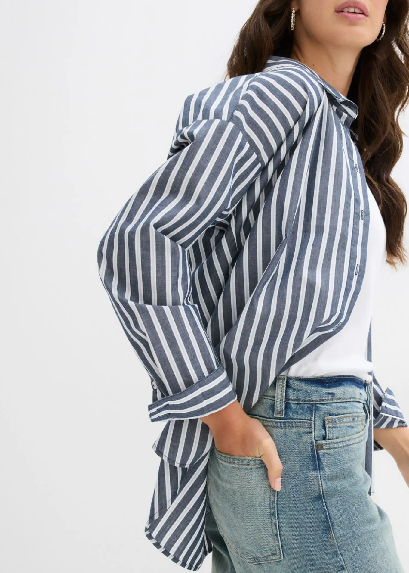 Vaqueros de pernera ancha, mid waist