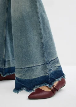 Vaqueros de pernera ancha, mid waist
