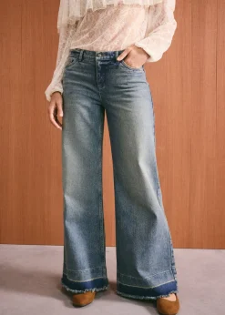 Vaqueros de pernera ancha, mid waist