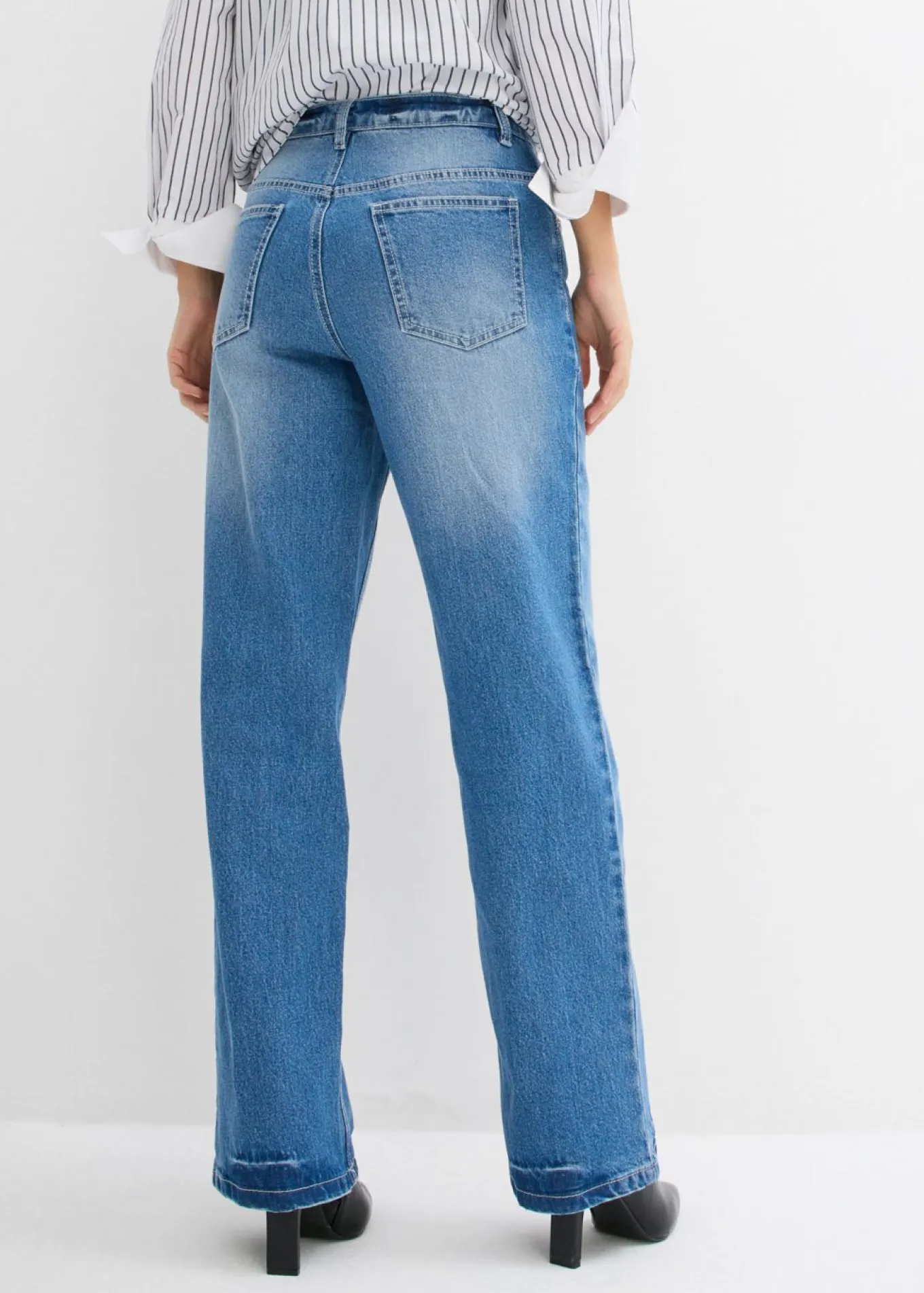 Vaqueros de pernera ancha, high waist