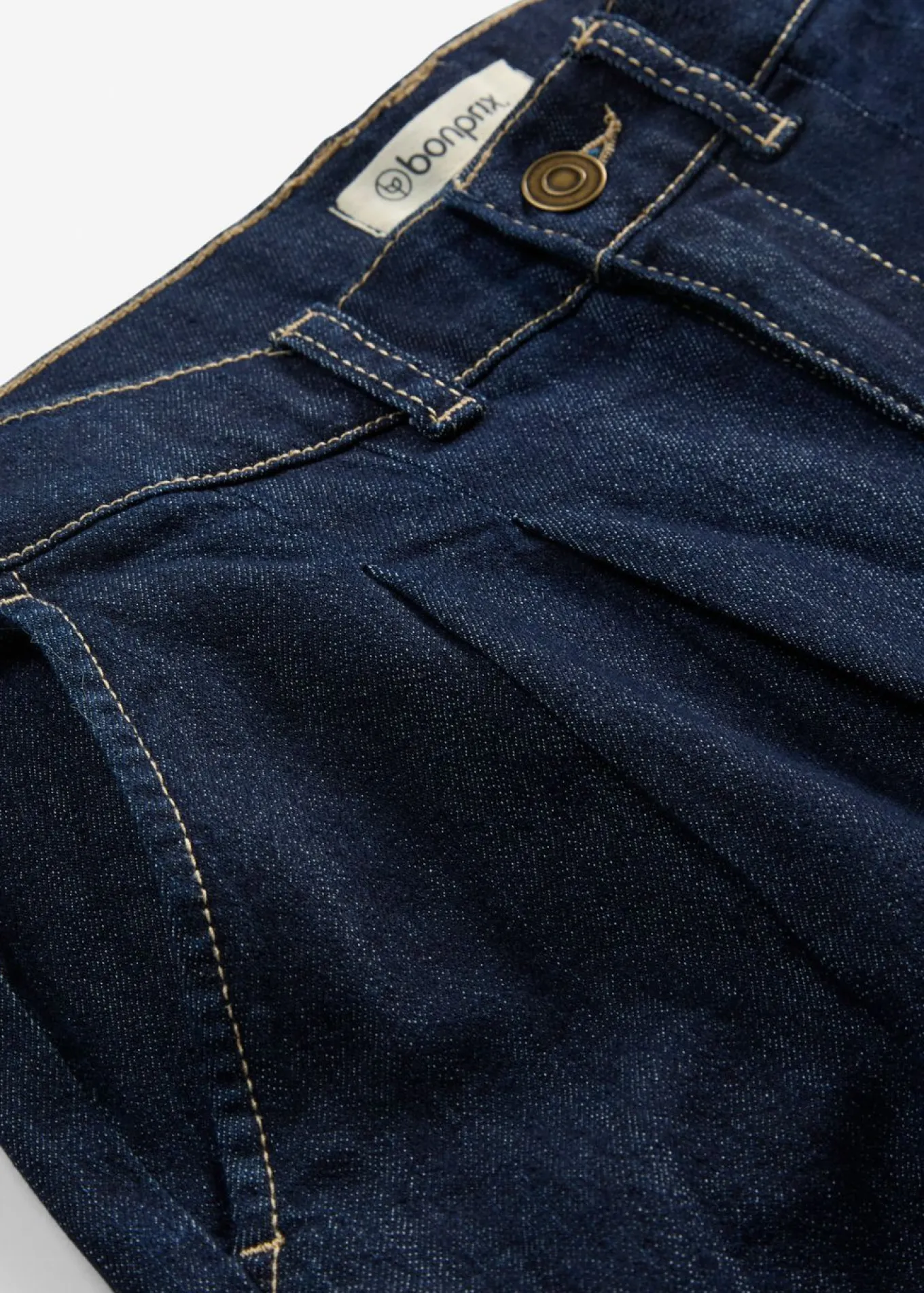 Vaqueros de pernera ancha, high waist, cintura cómoda