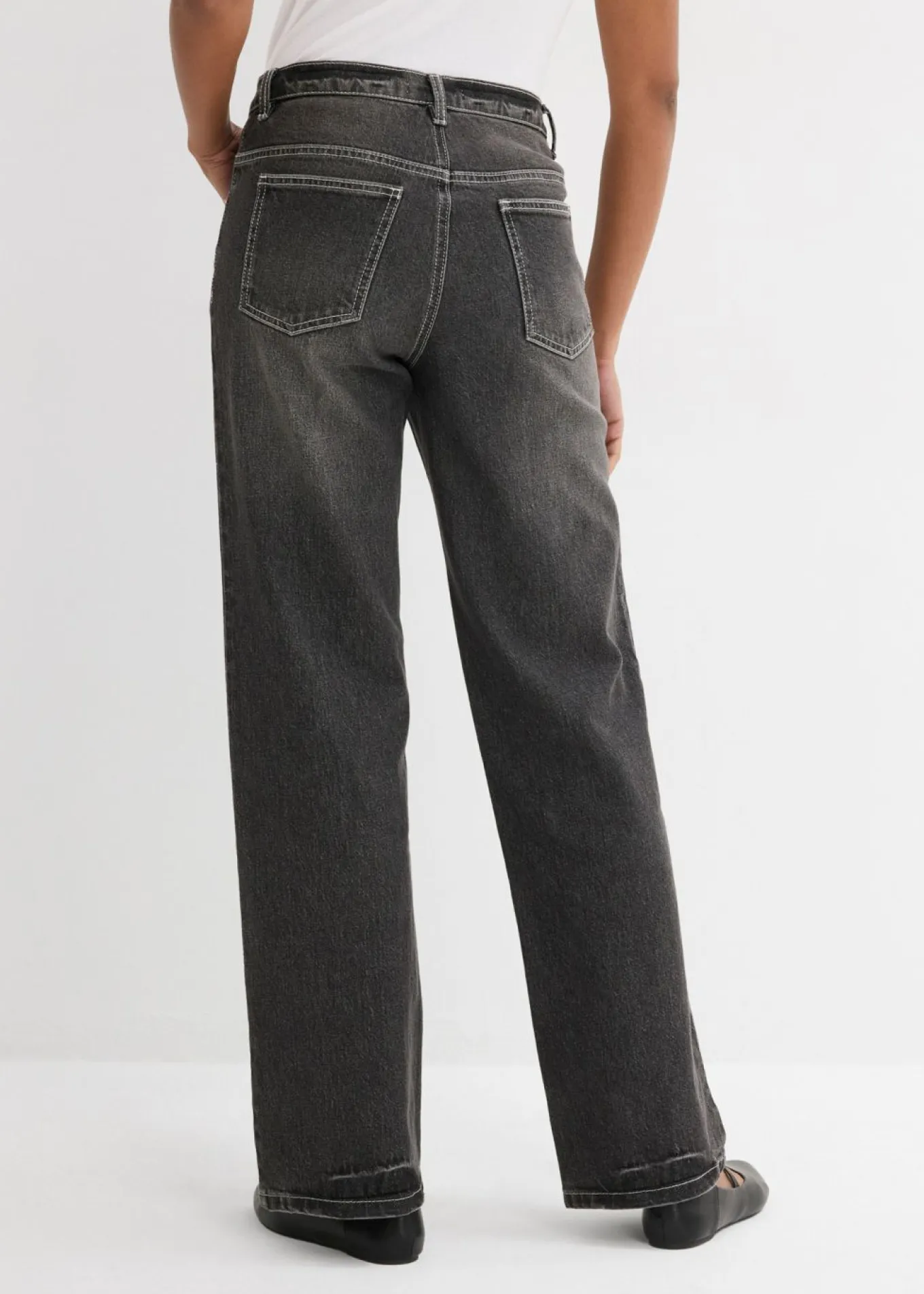 Vaqueros de pernera ancha, high waist