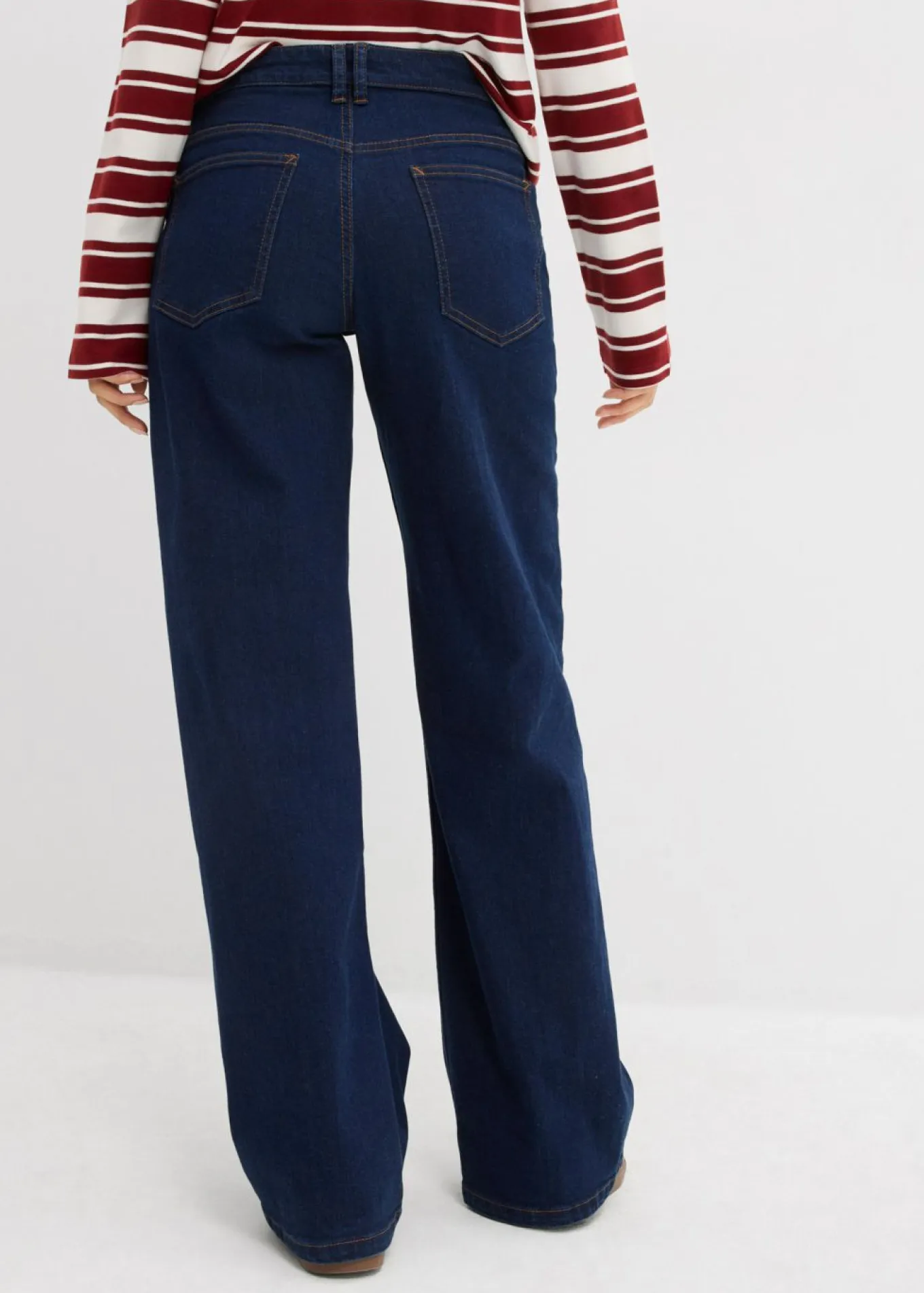Vaqueros de pernera ancha, mid waist, de algodón orgánico