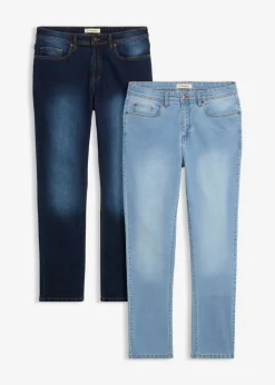 Vaqueros elásticos ligeros regular fit, straight (2 unidades)