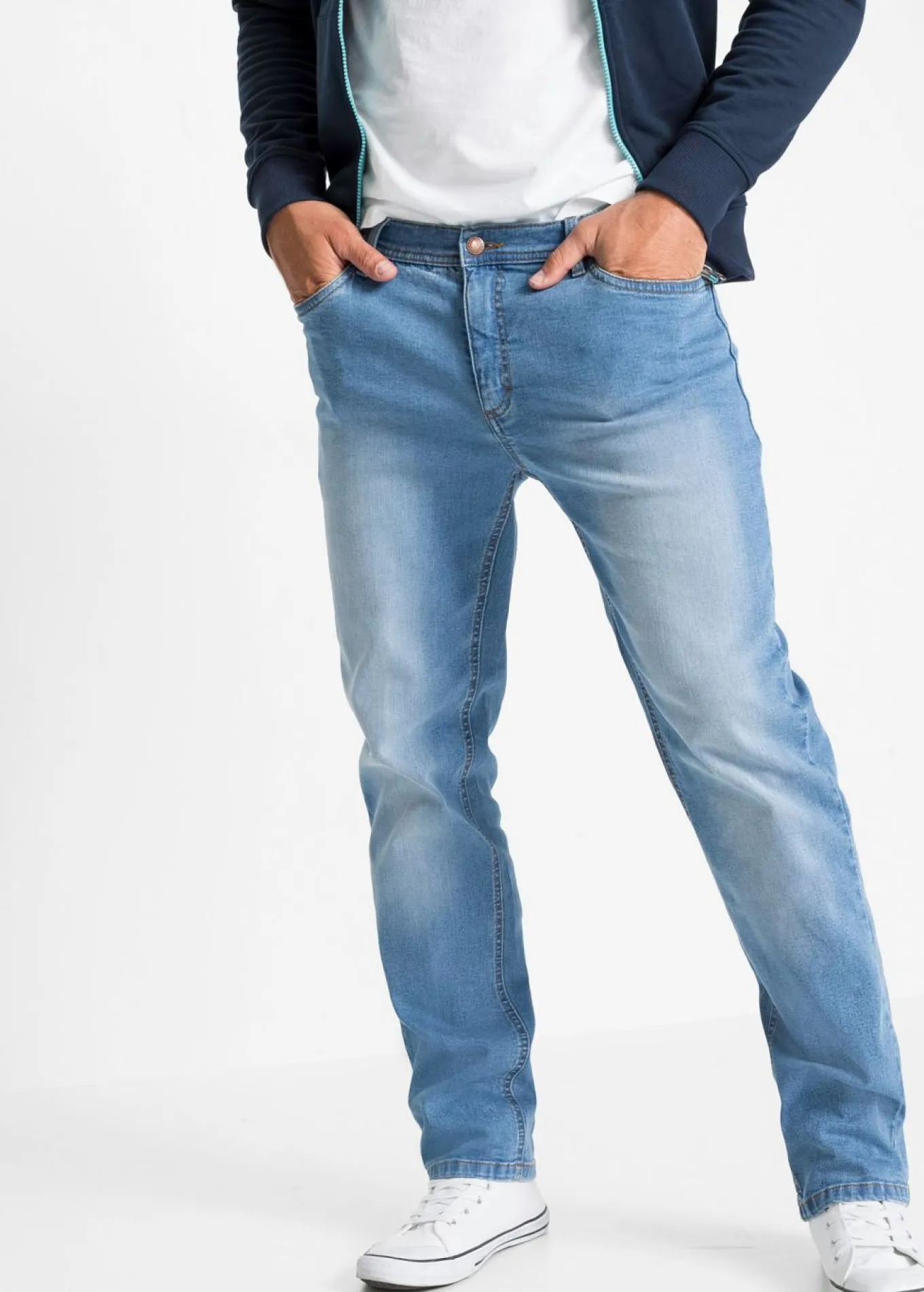 Vaqueros elásticos ligeros regular fit, straight (2 unidades)