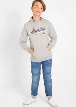 Vaqueros elásticos, regular fit, con rodillera reforzada, straight