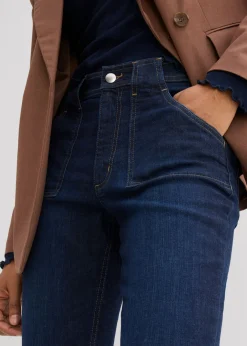 Vaqueros flared, high waist de algodón orgánico