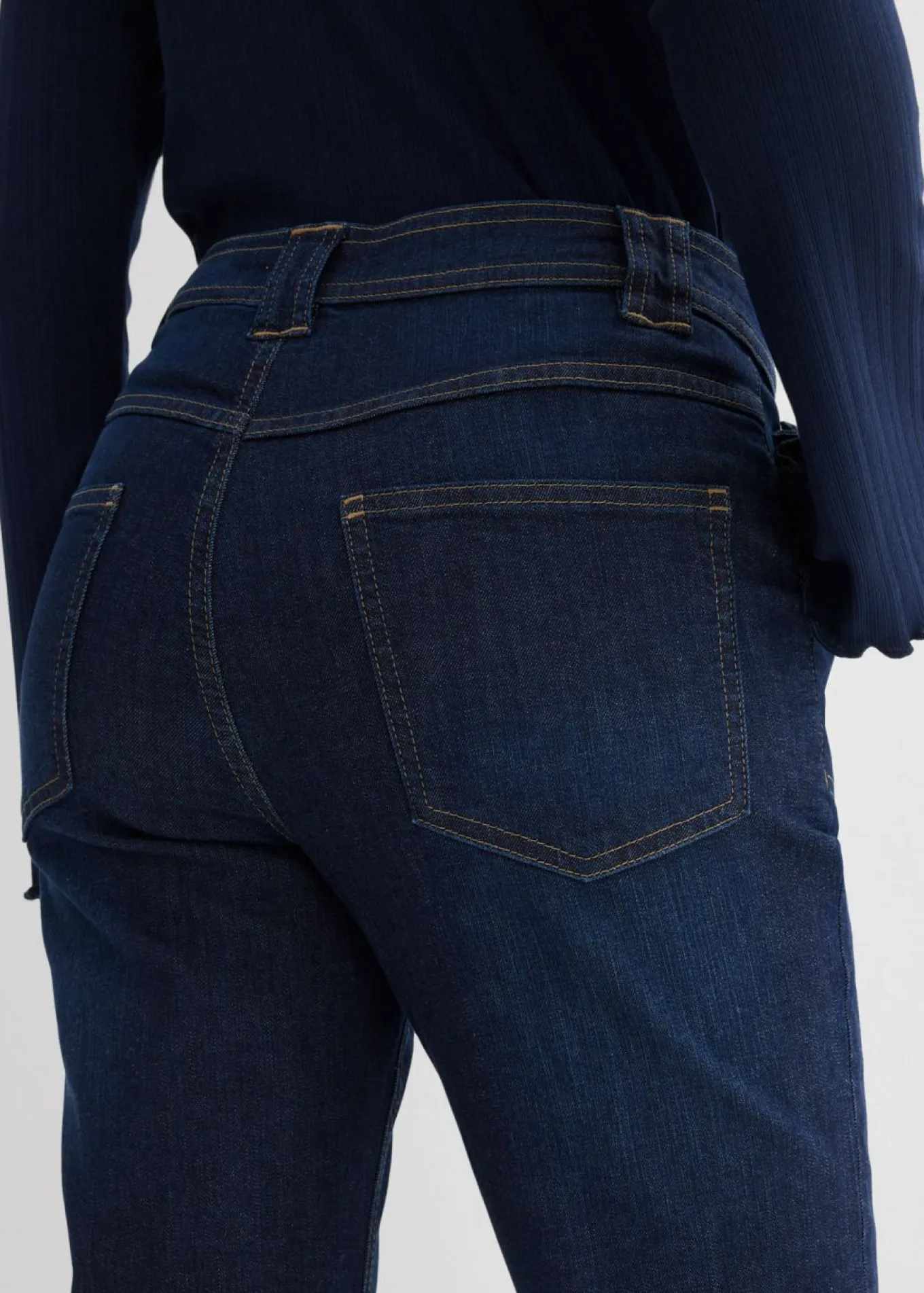 Vaqueros flared, high waist de algodón orgánico