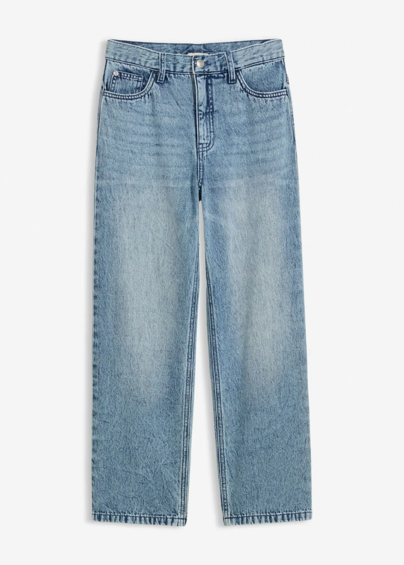 Vaqueros loose fit, con cintura ajustable, straight