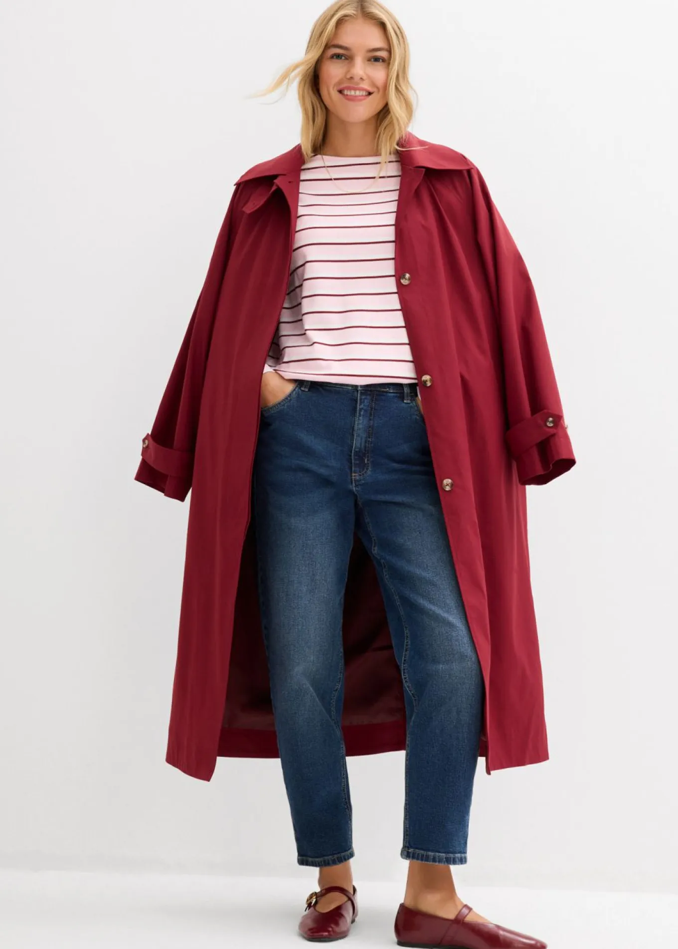 Vaqueros mom, high waist, cropped