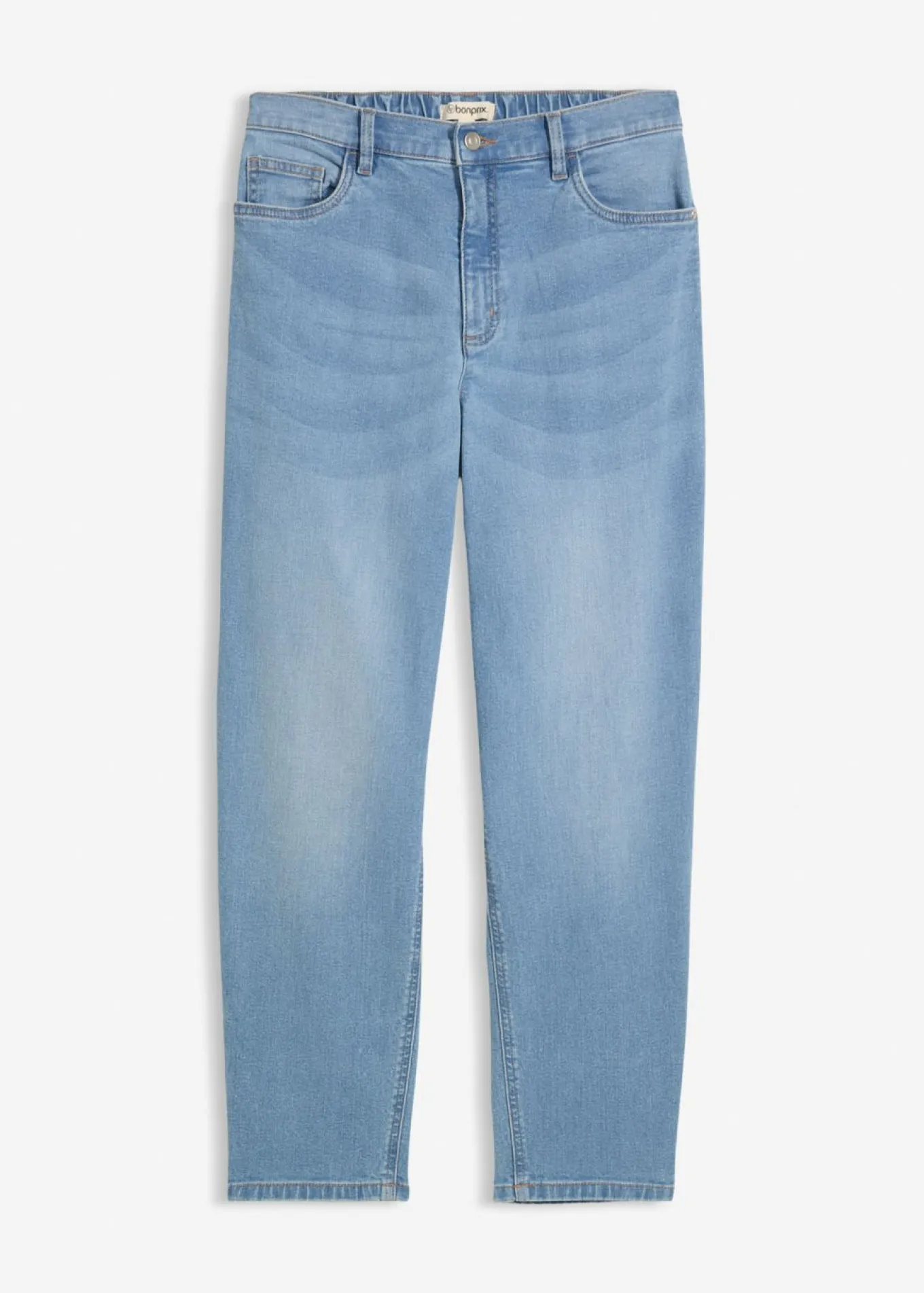 Vaqueros mom, high waist, cropped