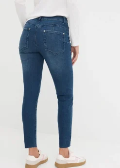 Vaqueros skinny, mid waist, cropped