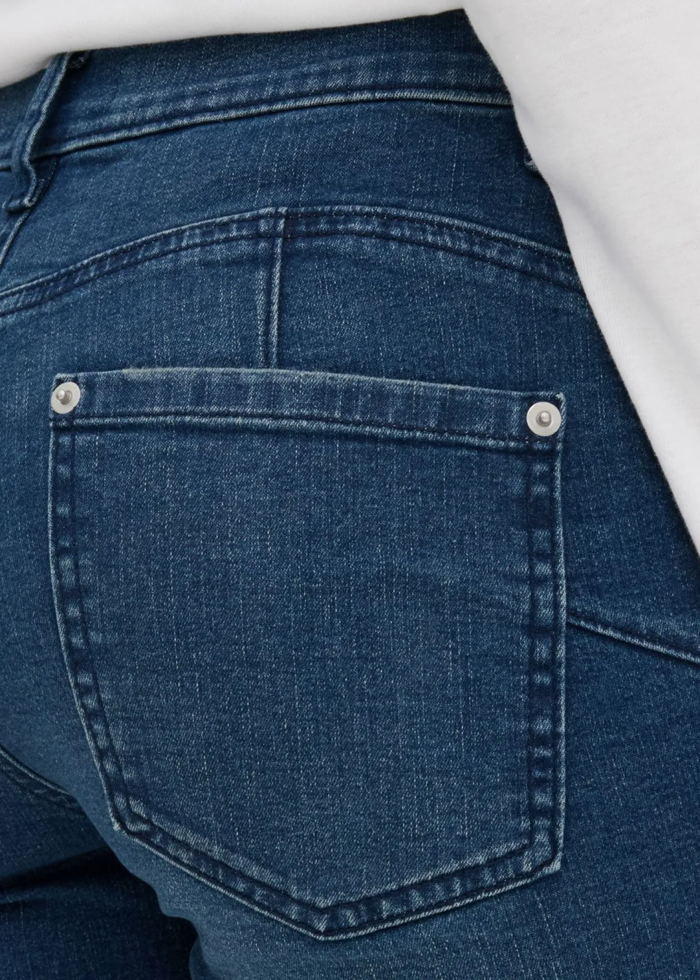 Vaqueros skinny, mid waist, cropped
