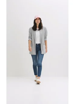 Vaqueros skinny, mid waist, cropped