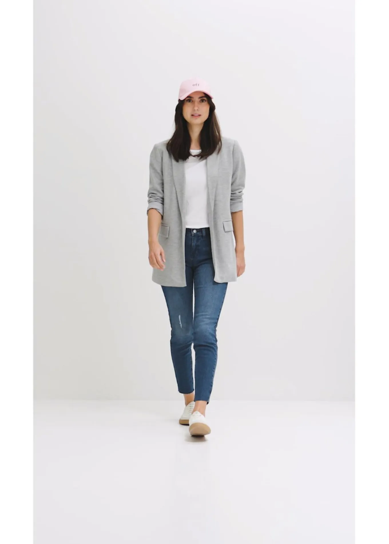Vaqueros skinny, mid waist, cropped