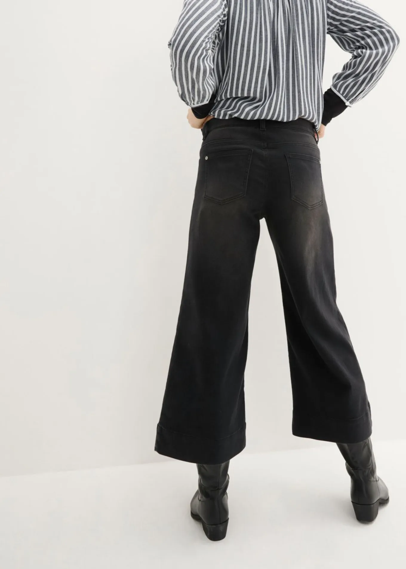 Vaqueros ultrasuaves de corte capri, culotte