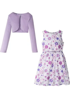 Vestido + cinturón + bolero (conjunto de 3 piezas)