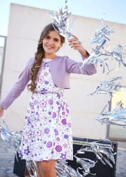 Vestido + cinturón + bolero (conjunto de 3 piezas)