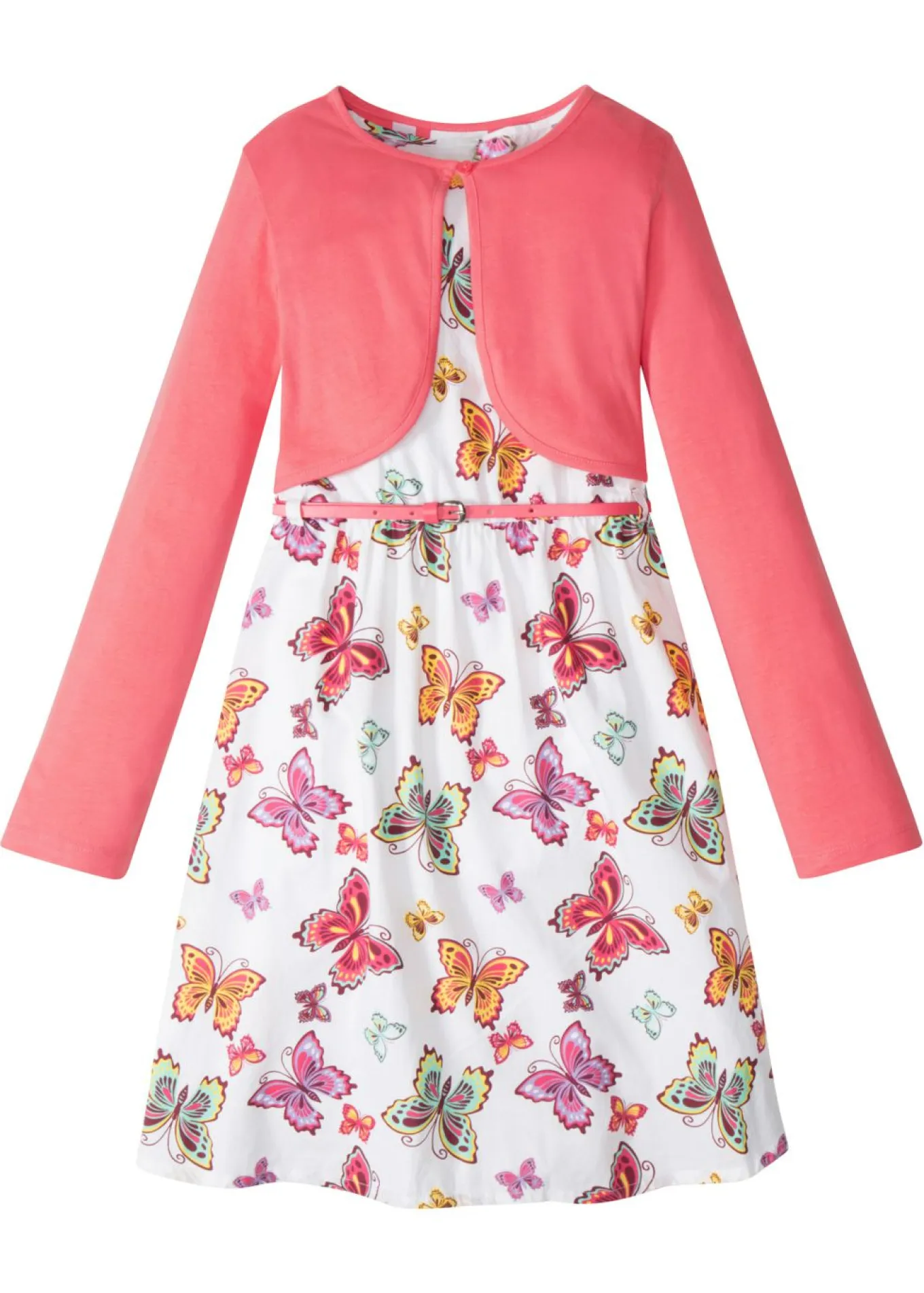 Vestido + cinturón + bolero para niñas (3 piezas)