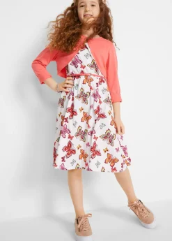 Vestido + cinturón + bolero para niñas (3 piezas)