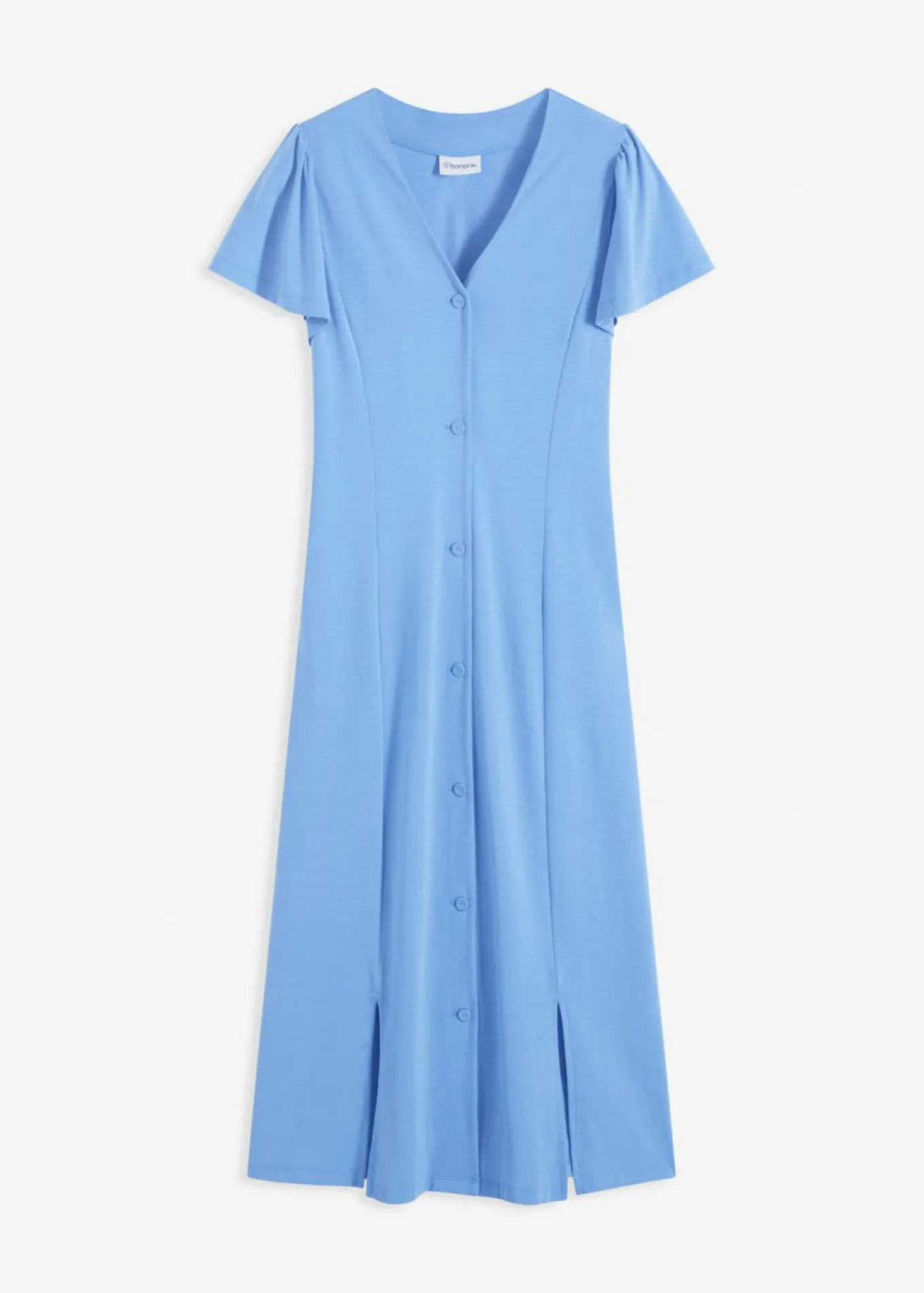 Vestido camisero con abertura