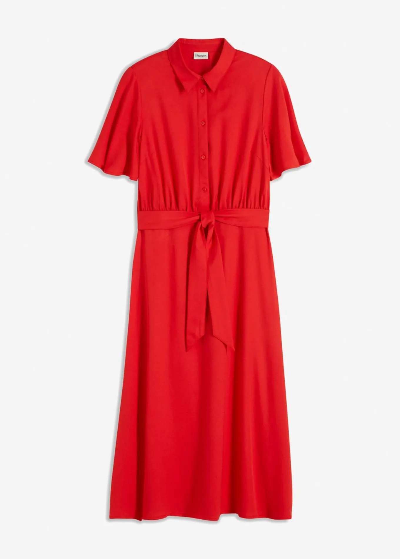 Vestido camisero con cordón