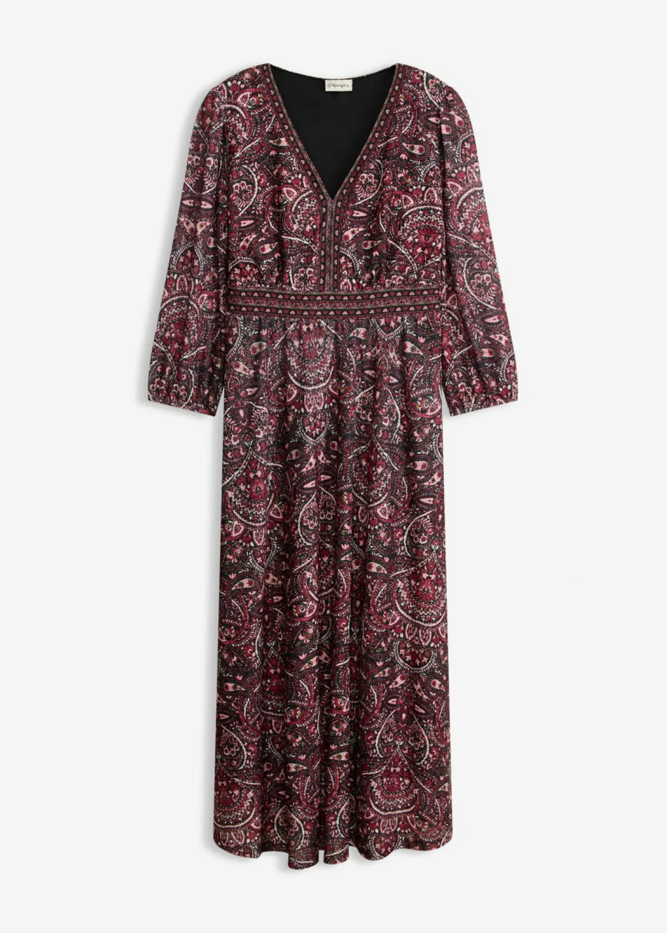 Vestido camisero con escote en V
