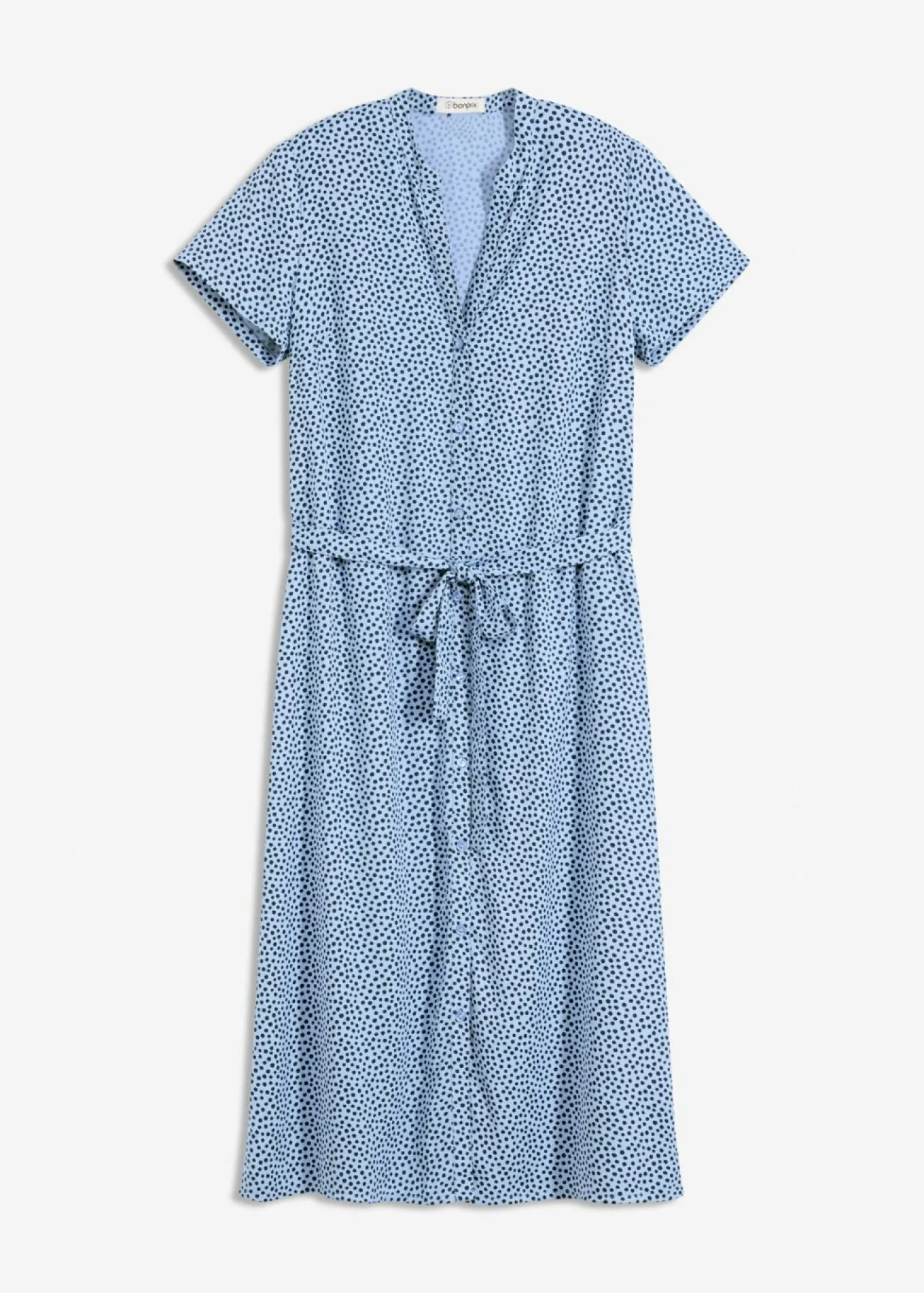 Vestido camisero con lunares