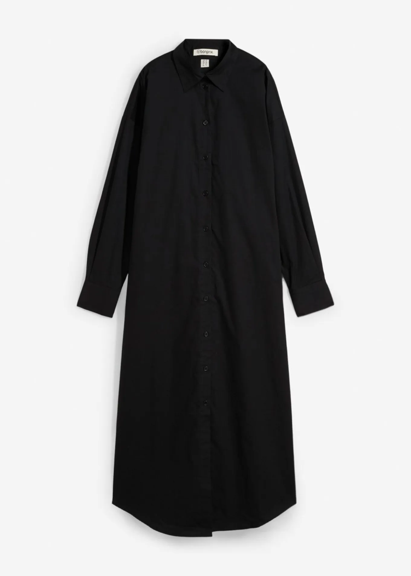 Vestido camisero de algodón puro