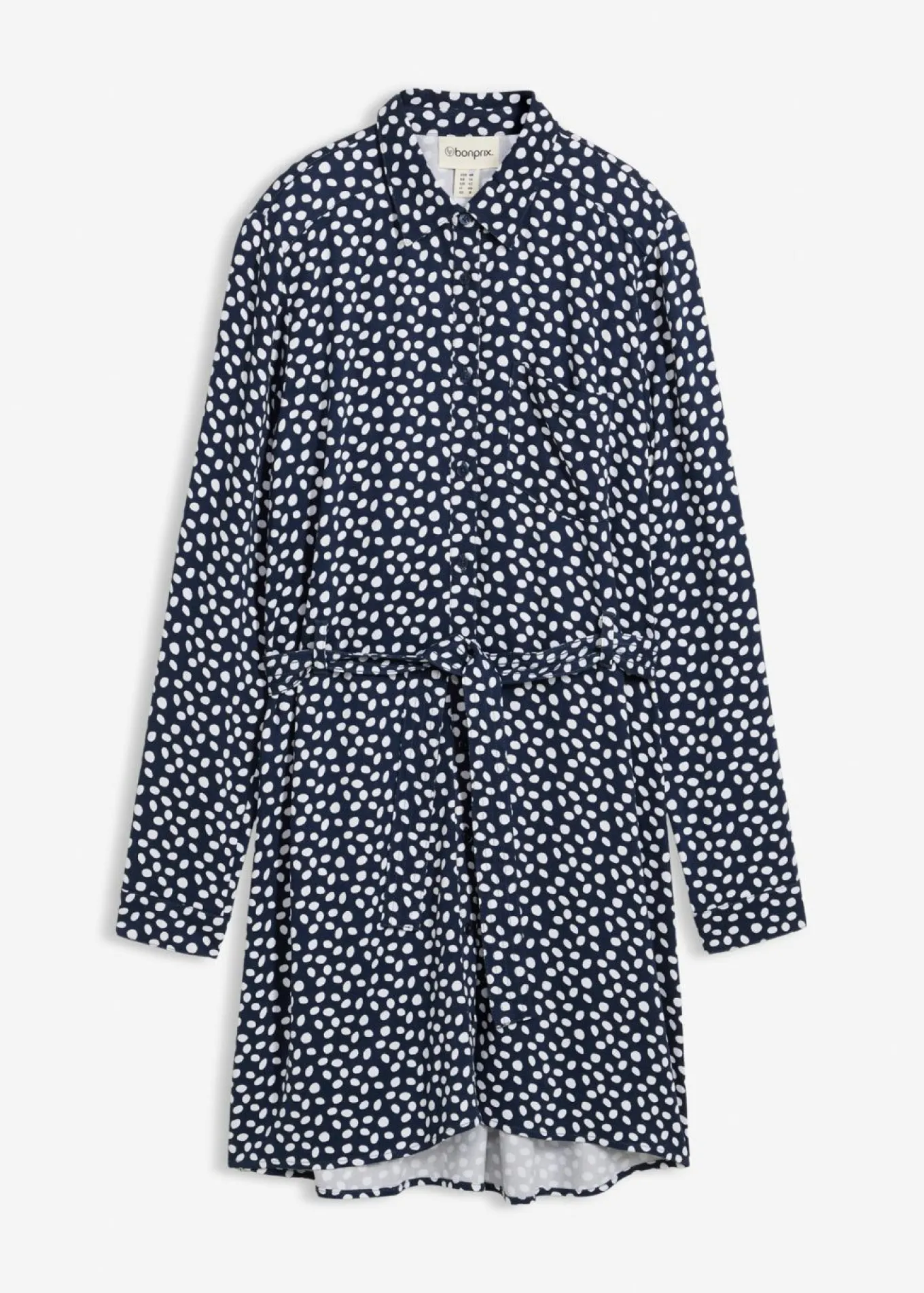 Vestido camisero de viscosa fluida