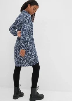 Vestido camisero de viscosa fluida