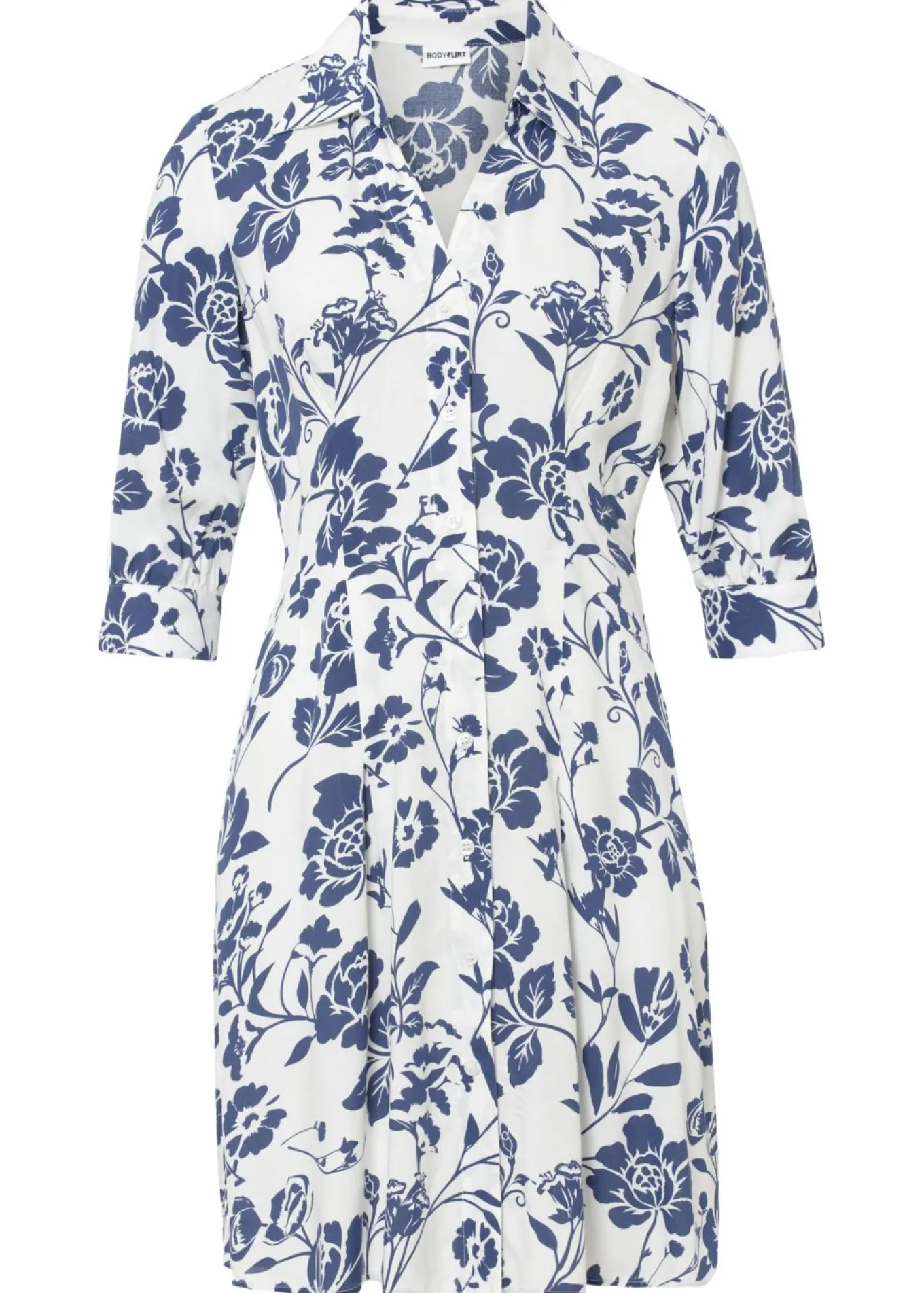 Vestido camisero de viscosa fluida
