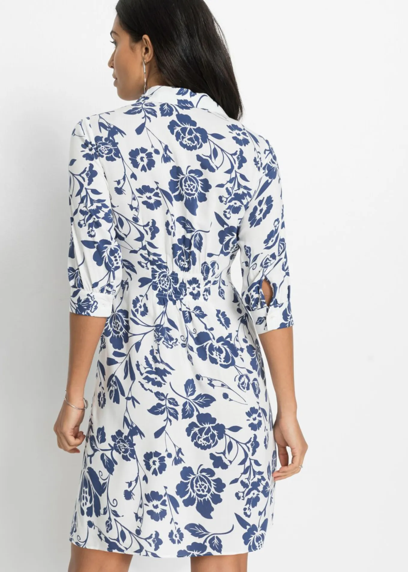 Vestido camisero de viscosa fluida