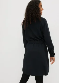 Vestido camisero de viscosa fluida