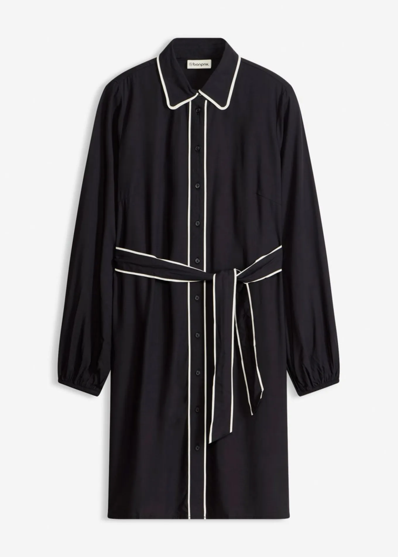 Vestido camisero de viscosa pura