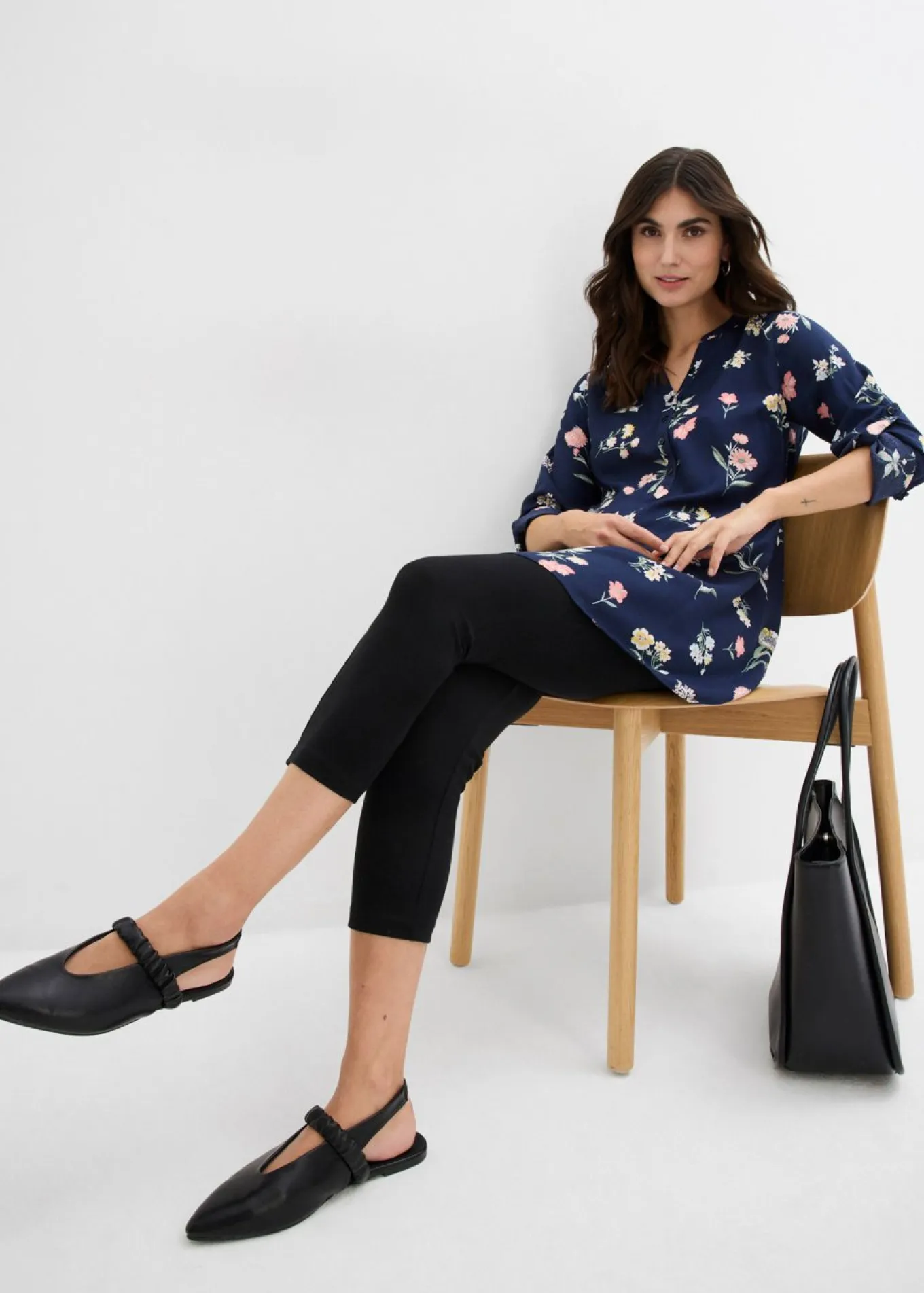 Vestido camisero premamá/de lactancia 2 en 1 de viscosa