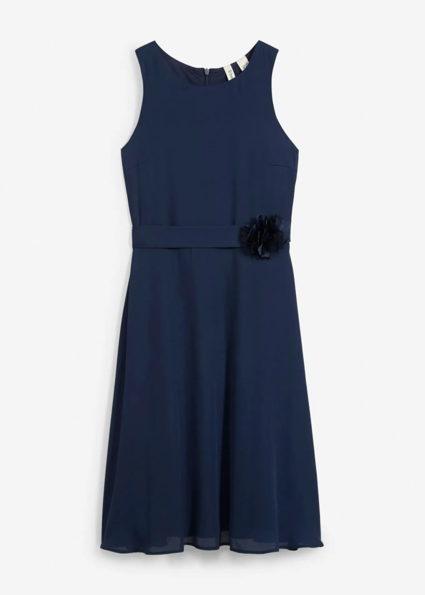 Vestido con aplicación de flores
