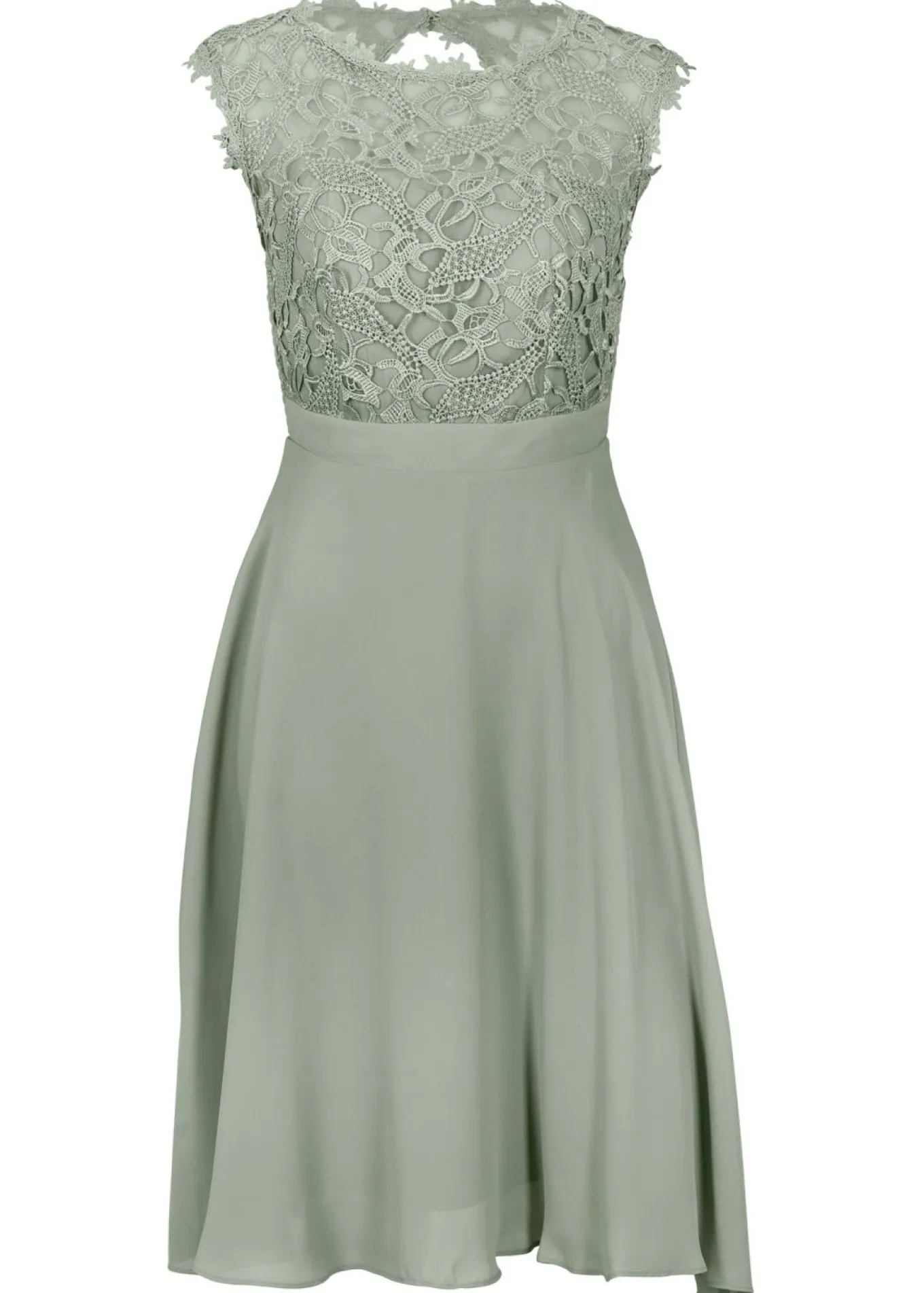 Vestido corto con encaje